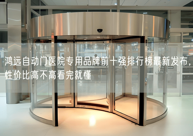 鸿远自动门医院专用品牌前十强排行榜最新发布，性价比高不高看完就懂