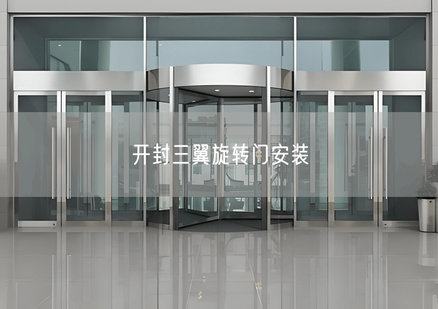 开封三翼旋转门安装