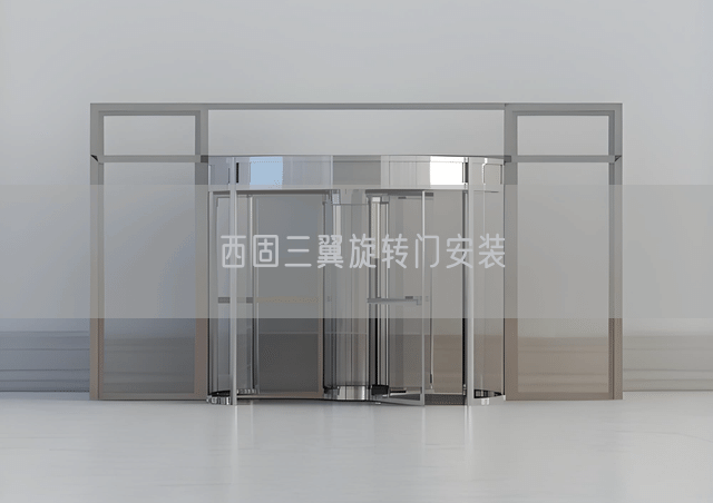 西固三翼旋转门安装